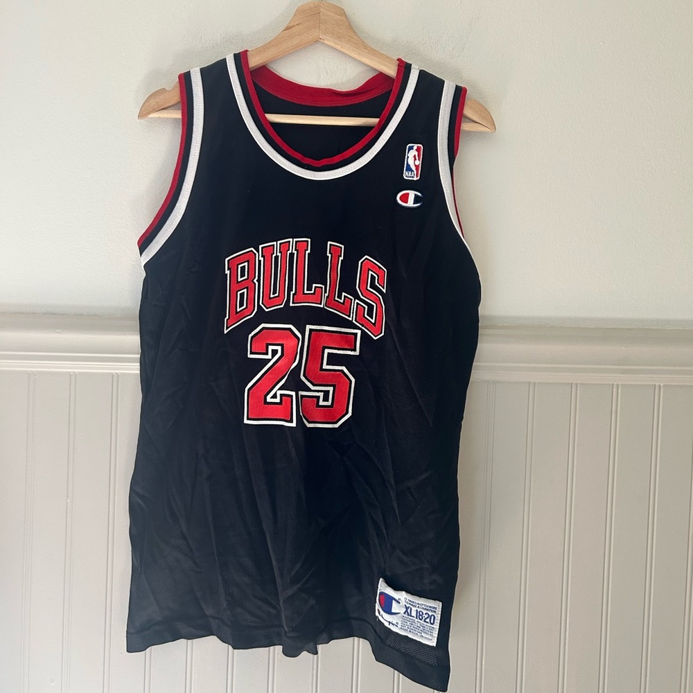 Vintage 90s Champion Chicago Bulls Steve Kerr #25 XL Basketball Jersey